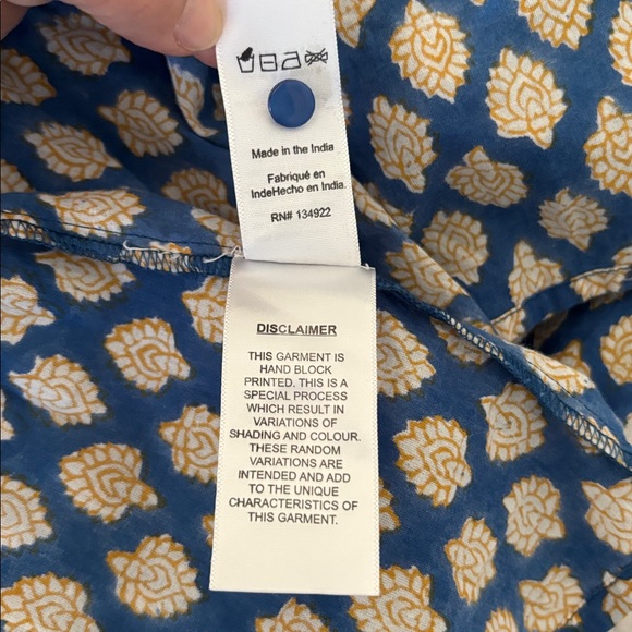 Emerson Fry India Collection Button Tie Sundress XS/S - Picture 8 of 8